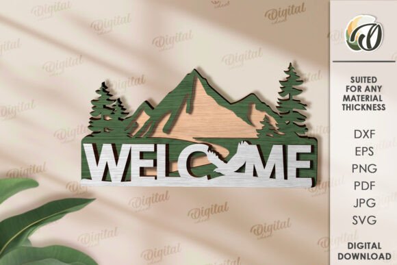 3D Camping Travel Wall Decor Laser Cut