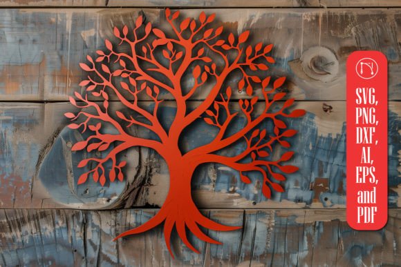 Bringing Nature to Life with Tree Laser Cut SVG File Wall Decor