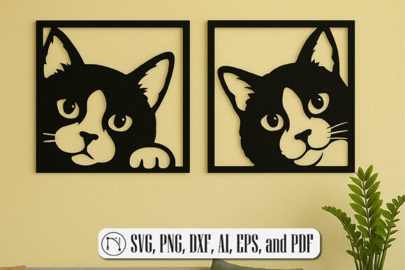 Cricut Cats Wall Art Decor SVG Cut File: A Must-Have for Feline Lovers and Craft Enthusiasts