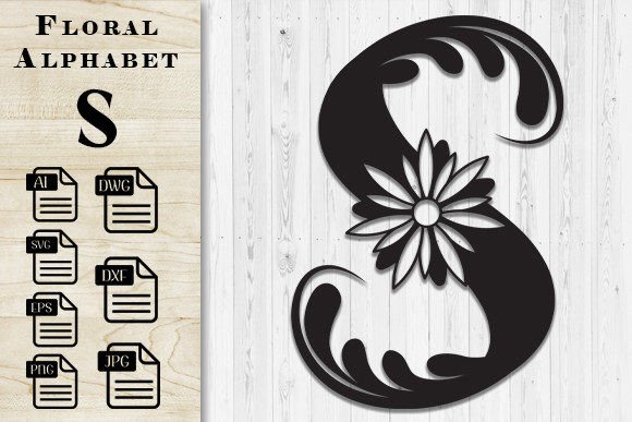 Floral Butterfly Alphabet Laser Cut S: A Versatile Design for Creative Projects