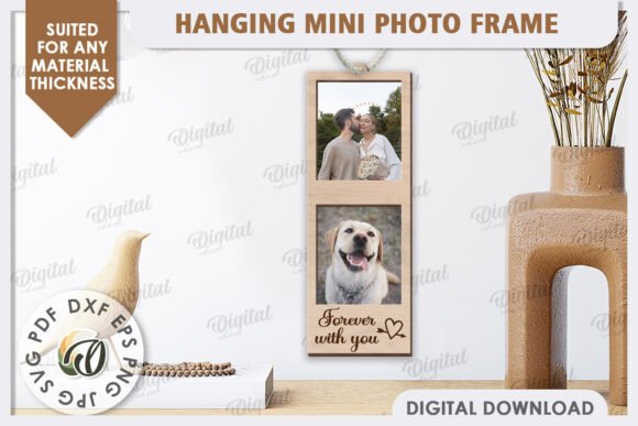 Hanging Mini Photo Frame Laser Cut