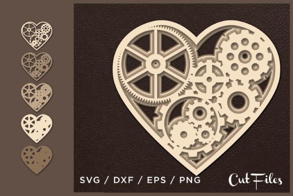Heart Multilayer Cut File for Creative Projects