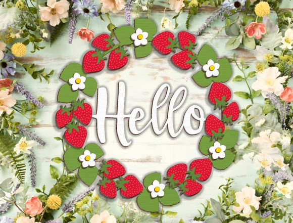 Hello Summer Strawberry Sign by Break Jhon: A Versatile Design for Creative Projects