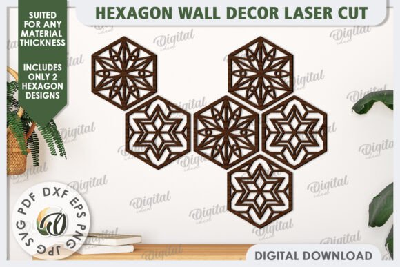 Hexagon Wall Decor Laser Cut for Home Decor: Creative Uses and Design Possibilities
