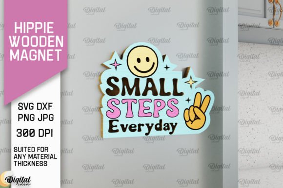 Hippie Wooden Magnet Laser Cut: A Creative Digital Resource for DIY Enthusiasts
