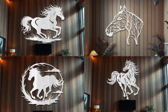 Laser Cut Horse Sign Wall Art SVG – A Versatile and Creative Solution for Custom Wall Decor
