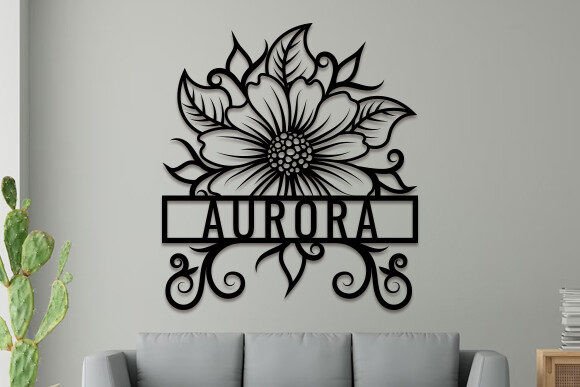 Personalized Sunflower Name Sign Laser Cut SVG: A Creative Way to Add Meaningful Decor