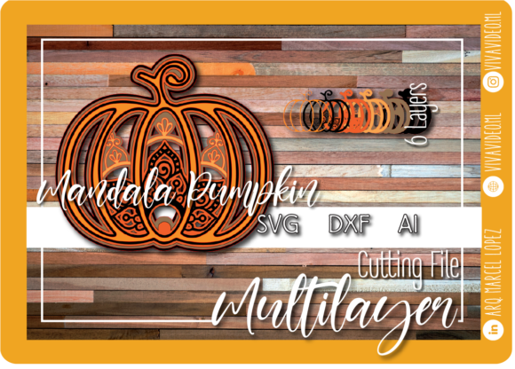 Pumpkin Mandala for Halloween Design