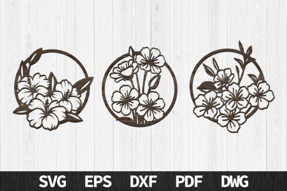 Round Floral Wall Art Panels - Laser Cut: Strategic Design for Creative Impact