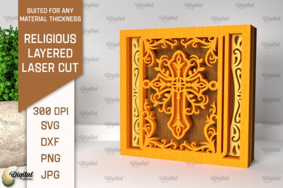 Unlocking Creativity with Religious Layered Decor Laser Cut Designs