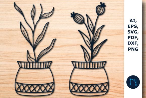 Wildflower in Flower Pot Bundle SVG: A Creative Tool for Layered Paper Cut Designs